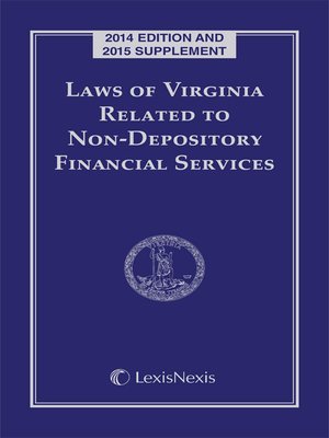 cover image of Laws of Virginia Related to Non-Depository Financial Services